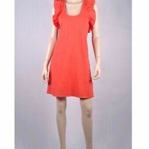 Current Elliot red dress with ruffles